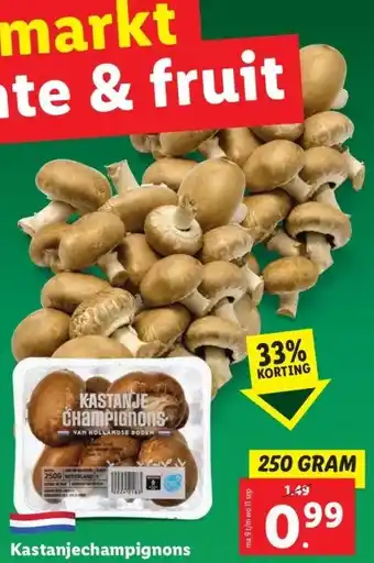 Lidl Kastanjechampignons aanbieding