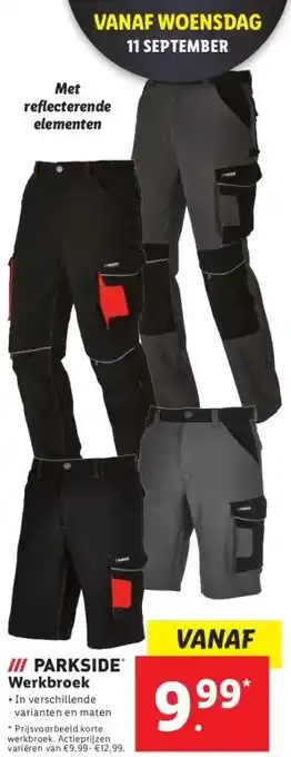 Lidl Werkbroek aanbieding