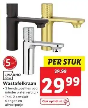 Lidl Wastafelkraan aanbieding