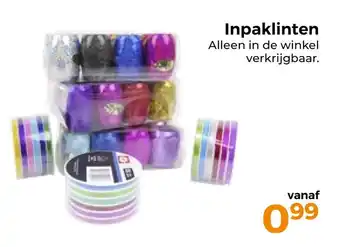 Trekpleister Inpaklinten aanbieding