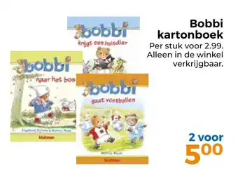 Trekpleister Bobbi kartonboek aanbieding