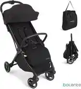 Bol.com Bolente Beetle Compacte Buggy Zwart | Klein Opvouwbaar | Lichtgewicht | Reis Buggy | Plooibuggy | Kinderwagen | 0 tot 4 jaar  aanbieding