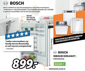 Expert Bosch inbouw koelkast | kir41eddo aanbieding