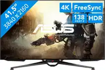 Bol.com ASUS ROG Swift PG42UQ - 4K OLED Gaming Monitor - HDMI 2.1 - 140hz - 42 inch aanbieding