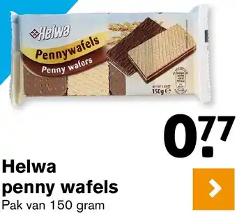 Hoogvliet Helwa penny wafels aanbieding