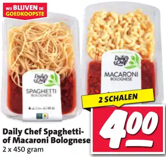 Nettorama Daily Chef Spaghetti of Macaroni Bolognese aanbieding