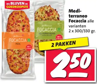 Nettorama Mediterraneo Focaccia aanbieding