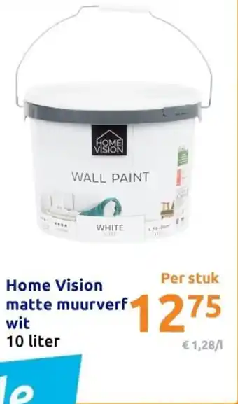 Action Home vision matte muurverf wit aanbieding