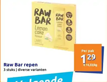 Action Raw bar repen aanbieding