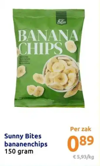 Action Sunny bites bananenchips aanbieding