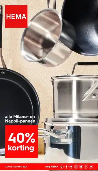 HEMA Alle milano en napoli pannen aanbieding