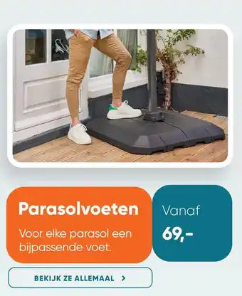 Van der Garde tuinmeubelen Parasolvoeten aanbieding