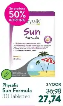 Holland & Barrett Sun Formula aanbieding