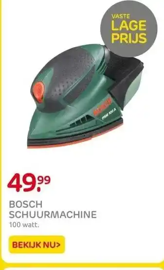 Praxis BOSCH SCHUURMACHINE aanbieding