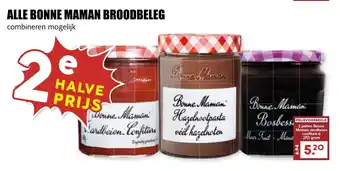 MCD Supermarkt ALLE BONNE MAMAN BROODBELEG aanbieding