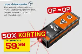 Kluswijs NeoTools Laser afstandsmeter aanbieding