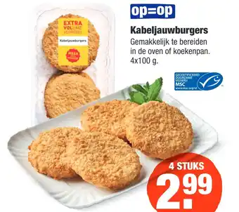 ALDI Kabeljauwburgers 100g aanbieding