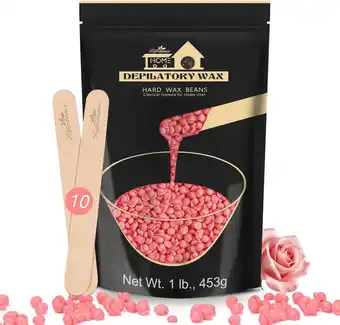 Amazon Lifestance 450g Braziliaanse Bikini Waxbonen, Premium Waxparels con10 Houten Spatels, Roze Ontharing Braziliaanse Waxing Voll aanbieding