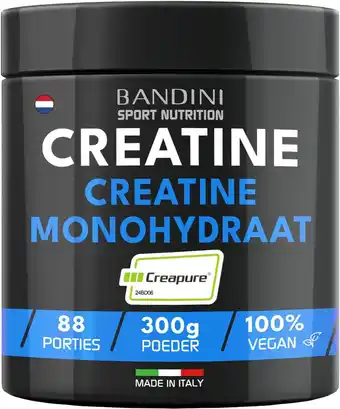 Amazon Bandini Creatine Creapure Monohydraatpoeder | Creatine Powder 100% Pure | Spiermassa & Kracht | Supplement voor training en k aanbieding