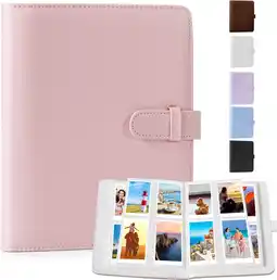 Amazon DUNSOO Fotoalbum, klein, 256 vakken Instax Mini fotoalbum Max Past Fujifilm 95 x 63 mm (roze) aanbieding