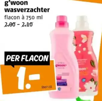 Poiesz G'woon wasverzachter aanbieding