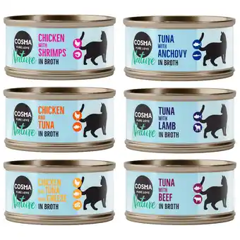 Zooplus 6x70g Mix 2 (6 Smaken) Cosma Nature Kattenvoer aanbieding