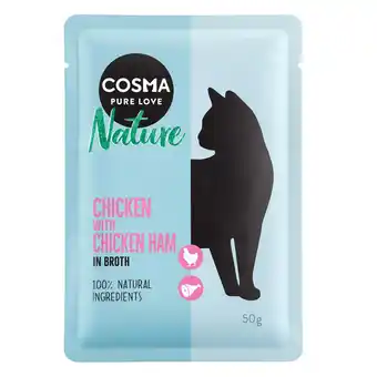 Zooplus 6x50g Nature Maaltijdzakjes Kip & Kippenham Cosma Kattenvoer aanbieding