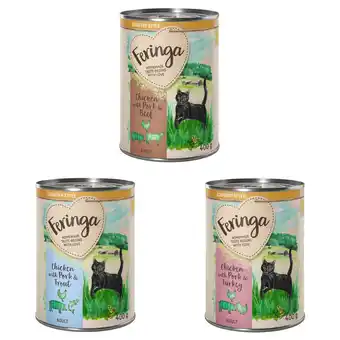 Zooplus Feringa Country Style Menu 6 x 400 g - Mixpakket 1: Kalkoen, Rund, Forel aanbieding