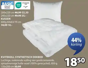 Jysk Kvitekoll Synthetisch Dekbed aanbieding