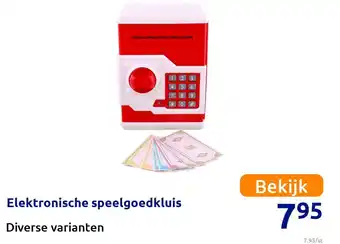 Action Elektronische speelgoedkluis aanbieding