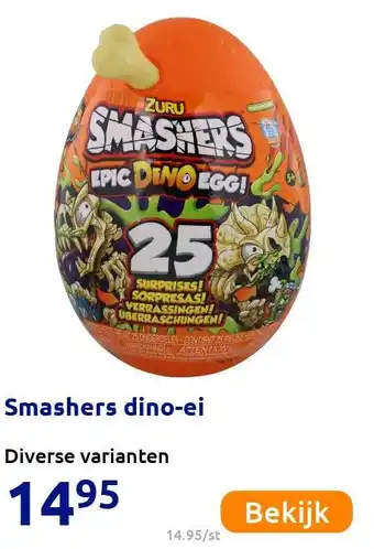 Action Smashers dino-ei aanbieding