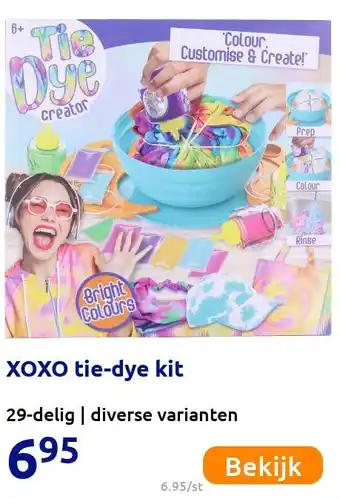 Action XOXO tie-dye kit aanbieding