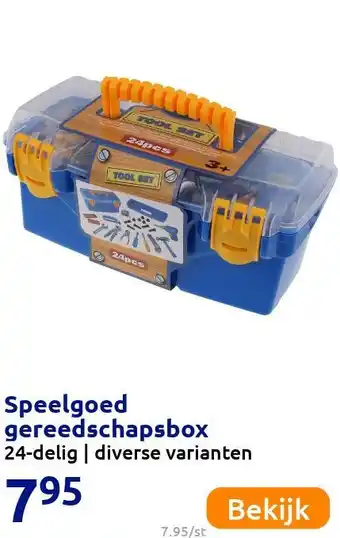 Action Speelgoed gereedschapsbox aanbieding
