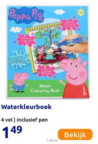 Action Waterkleurboek aanbieding