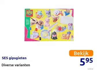 Action SES gipsgieten aanbieding