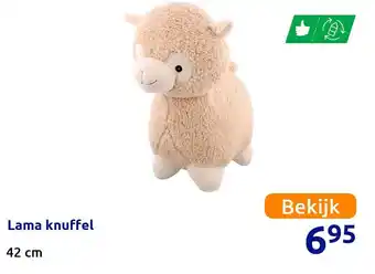 Action Lama knuffel aanbieding