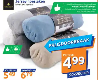 Action Jersey hoeslaken aanbieding