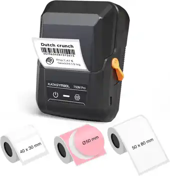 Amazon SUPVAN T50M Pro Bluetooth Label Maker Machine met Tape, Brede Waterdichte Label, Veelzijdige App met 40 Lettertypen en 450+ P aanbieding
