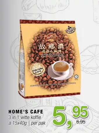 Amazing Oriëntal HOME'S CAFE 3 in 1 witte koffie aanbieding