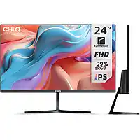 Bol.com CHiQ 24F650 - 24 inch monitor - Full HD (1920x1080) - IPS - 100Hz - Ultradunne - 3-zijdig randloos - 99% sRGB - pc scherm - A aanbieding