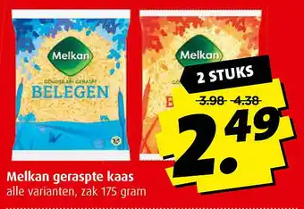 Boni Melkan geraspte kaas aanbieding