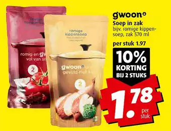 Boni Gwoon Soep In Zak aanbieding