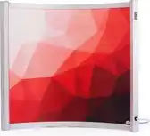 Bol.com Quality Heating - QH-BV Curved Serie Rood - Infraroodpaneel - Infrarood verwarming - 52 x 55 cm - 300Watt - Kantoor verwarmer aanbieding