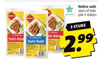 Boni Hebro saté aanbieding
