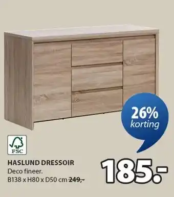 Jysk HASLUND DRESSOIR aanbieding