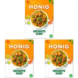 Albert Heijn Honig Basis voor groentesoep 3-pack aanbieding