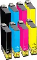 Bol.com Geschikt voor Epson 603XL inkt cartridges - 8 Inktpatronen - Geschikt voor XP2100 - XP2150 - XP3100 - XP3150 - XP4100 - XP415 aanbieding