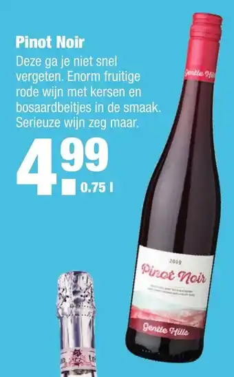 ALDI Gente Hills Pinot Noir 750ml aanbieding