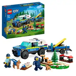 Amazon LEGO City Politie Achtervolging politiebureau Set met Politieauto, Motor, 4 Poppetjes en een Honden Figuur, Speelgoed voor ki aanbieding