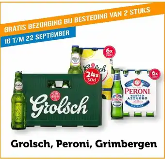 Coop Grolsch, Peroni, Grimbergen aanbieding